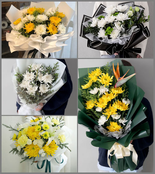 湖南永州道县乐福堂乡白事花束代送